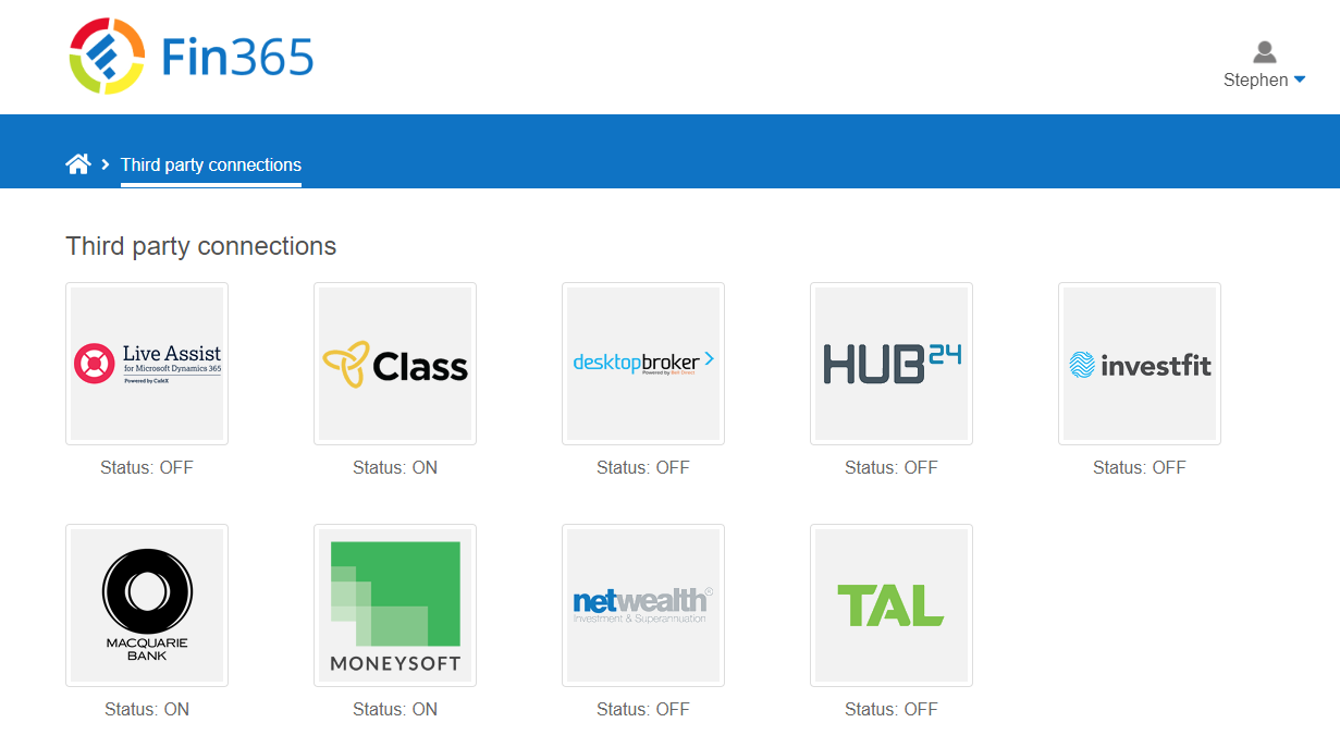 Fin365 Integrations
